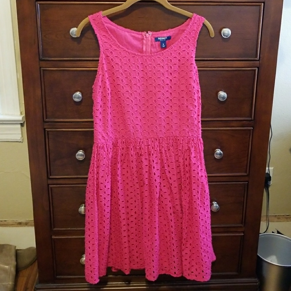 Pink Eyelet dress